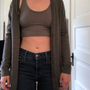 Gap grey cardigan sweater